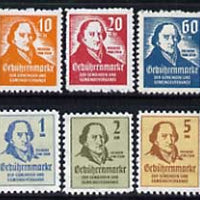 Cinderella - Germany set of 6 perf labels commemorating Freiherr Vom Stein (statesman) unmounted mint
