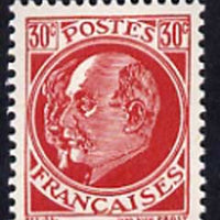 Cinderella - France perf propaganda stamp based on the 1941 30c Marshall Petain stamp with an additional ghost portrait, unmounted mint