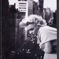 Postcard - Publicity postcard showing Marilyn Monroe in black & white (BP Posters), unused and pristine