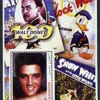 Afghanistan 2003 Walt Disney & Elvis #1 perf souvenir sheet unmounted mint