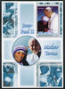 Afghanistan 2001 The Pope & Mother Teresa #1 perf souvenir sheet unmounted mint