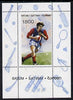 Batum 1996 Sports - Rugby 1800 value individual perf sheetlet unmounted mint