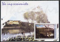 Afghanistan 2001 The Impressionists - Jean Baptiste-Camille Corot #1 perf souvenir sheet unmounted mint