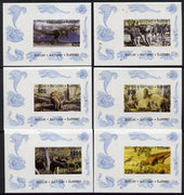 Batum 1995 Prehistoric Animals set of 6 imperf sheetlets unmounted mint