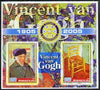 Mali 2005 Centenary of Rotary International (Vincent Van Gogh) perf sheetlet containing 2 values unmounted mint