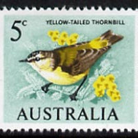 Australia 1966-73 Thornbill 5c from decimal def set unmounted mint, SG 386