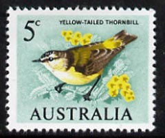 Australia 1966-73 Thornbill 5c from decimal def set unmounted mint, SG 386