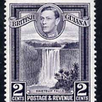 British Guiana 1938-52 KG6 Kaieteur Falls 2c P13 x 14 unmounted mint SG 309a