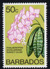 Barbados 1975-79 Sunset Glow Orchid 50c unmounted mint SG 520