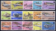 Gibraltar 1982 Aircraft definitive set complete 1p to £5 unmounted mint, SG 460-74