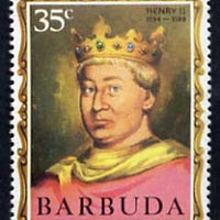 Barbuda 1970-71 English Monarchs SG 46 Henry II unmounted mint*