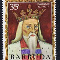 Barbuda 1970-71 English Monarchs SG 52 Edward III unmounted mint*