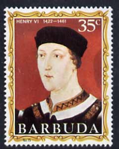 Barbuda 1970-71 English Monarchs SG 56 Henry VI unmounted mint*