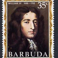 Barbuda 1970-71 English Monarchs SG 70 William III unmounted mint*