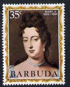 Barbuda 1970-71 English Monarchs SG 71 Mary II unmounted mint*