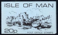 Isle of Man 1976-79 Castletown Harbour 20p Sachet Booklet (blue cover) complete