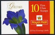 Great Britain 1997 Greeting Stamps (Flower Paintings) £2.60 booklet complete and pristine SG KX9