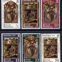 British Honduras 1970 Christmas perf set of 6 fine cds used SG 295-300