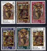 British Honduras 1970 Christmas perf set of 6 fine cds used SG 295-300