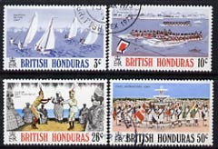 British Honduras 1973 Festivals perf set of 4 fine cds used SG 343-46