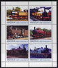 Angola 2000 Steam Locos #01 perf sheetlet containing set of 6 unmounted mint