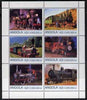 Angola 2000 Steam Locos #07 perf sheetlet containing set of 6 unmounted mint