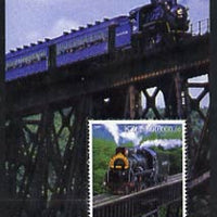 Angola 2000 Steam Locos #01 perf m/sheet unmounted mint