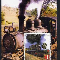 Angola 2000 Steam Locos #03 perf m/sheet unmounted mint