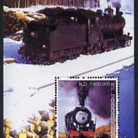 Angola 2000 Steam Locos #04 perf m/sheet unmounted mint