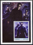 Angola 2002 History of the Cinema #01 (Matrix) perf m/sheet unmounted mint