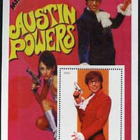 Angola 2002 History of the Cinema #03 (Austin Powers) perf m/sheet unmounted mint