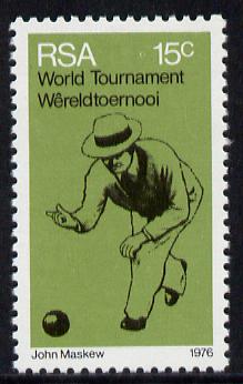 South Africa 1976 Bowls Tournament from Sporting Commemoration set unmounted mint, SG 393*