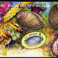Jersey 2006 Marine Life #6 - Shells perf m/sheet with Jersey at Belgica imprint unmounted mint SG MS 1270a
