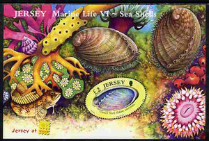 Jersey 2006 Marine Life #6 - Shells perf m/sheet with Jersey at Belgica imprint unmounted mint SG MS 1270a