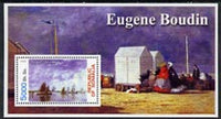 Somalia 2002 Eugene Boudin Paintings perf s/sheet unmounted mint