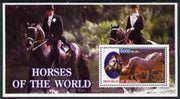 Somalia 2002 Horses of the World perf m/sheet #1 unmounted mint