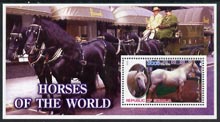 Somalia 2002 Horses of the World perf m/sheet #4 unmounted mint