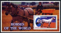Somalia 2002 Horses of the World perf m/sheet #6 unmounted mint