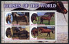 Somalia 2002 Horses of the World perf sheetlet #1 containing 4 values, unmounted mint
