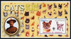 Somalia 2002 Domestic Cats of the World perf s/sheet #02 with Scout Logo & Baden Powell in background, unmounted mint