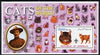 Somalia 2002 Domestic Cats of the World perf s/sheet #04 with Scout Logo & Baden Powell in background, unmounted mint