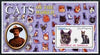Somalia 2002 Domestic Cats of the World perf s/sheet #05 with Scout Logo & Baden Powell in background, unmounted mint