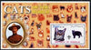 Somalia 2002 Domestic Cats of the World perf s/sheet #11 with Scout Logo & Baden Powell in background, unmounted mint