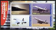 Benin 2003 Farewell to Concorde perf sheetlet #1 containing 4 values unmounted mint