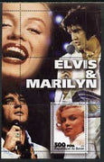 Benin 2003 Elvis & Marilyn perf s/sheet unmounted mint
