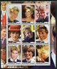 Benin 2003 Princess Diana & Prince William small perf sheetlet containing set of 9 values unmounted mint