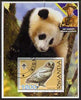 Rwanda 2005 Polar Owl perf m/sheet with Scout Logo, background shows Panda & Baden Powell, fine cto used