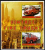 Somalia 2005 Vintage Fire Trucks #01 perf sheetlet containing 2 values fine cto used