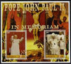 Liberia 2005 Pope John Paull II in Memoriam #02 perf sheetlet containing 2 values fine cto used
