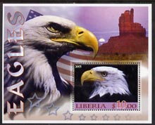 Liberia 2005 Eagles #03 perf m/sheet fine cto used